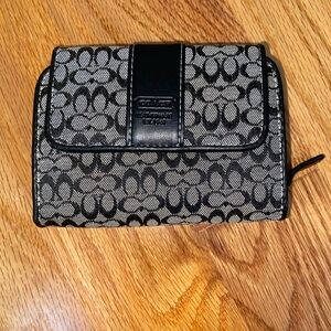 Coach Black and Gray Wallet